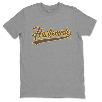 Air Jordan 1 Palomino shirt to match jordans Hustle Mode sneaker tees Crew Neck Jordan 1 Retro High OG Palomino SNRT Sneaker Release Tees Unisex Casual Shirts Heather Grey 2 T-Shirt