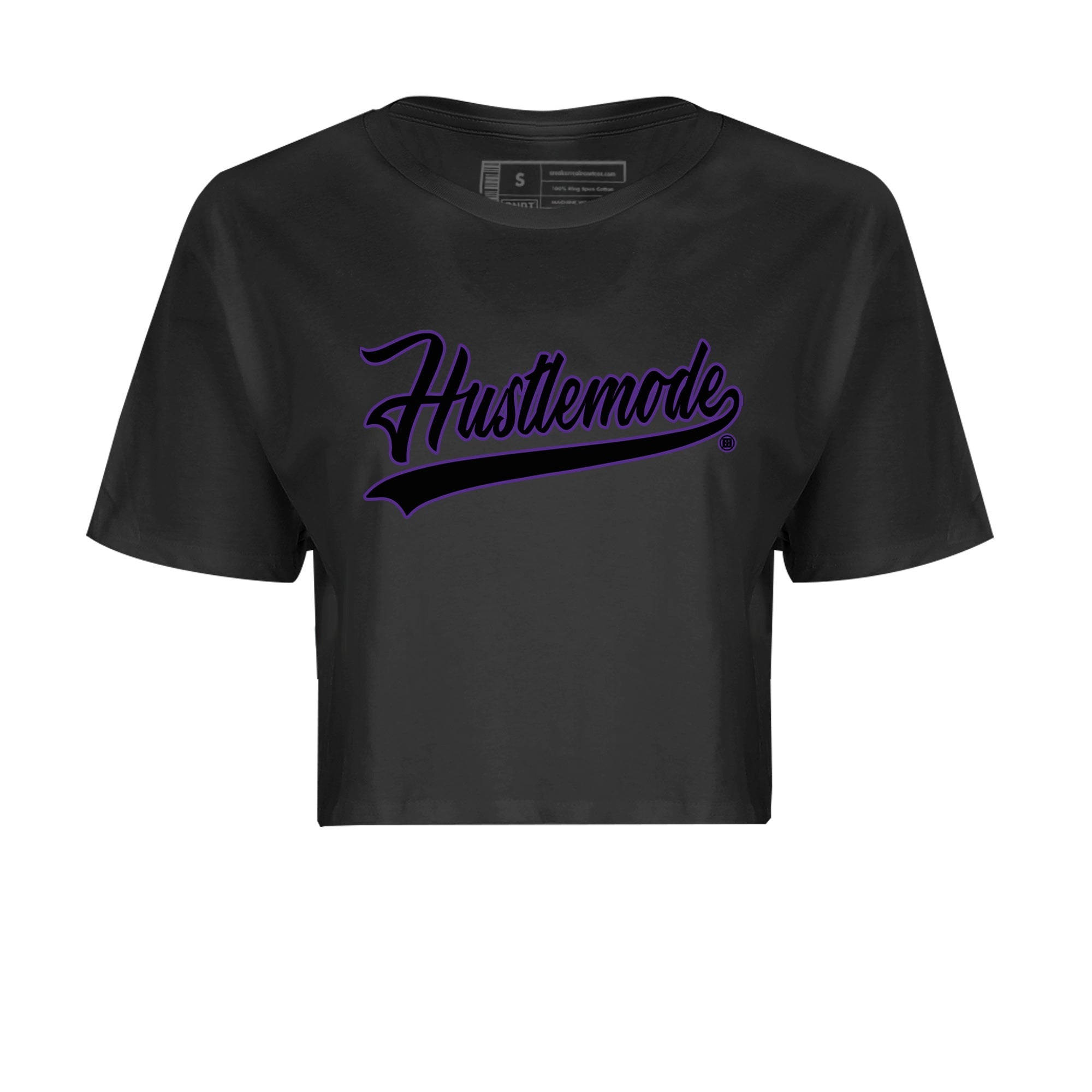 Air Jordan 12 Field Purple Sneaker Match Tees Hustle Mode Sneaker Tees Jordan Jordan 12 Lakers Sneaker Release Tees Women's Shirts Black 2