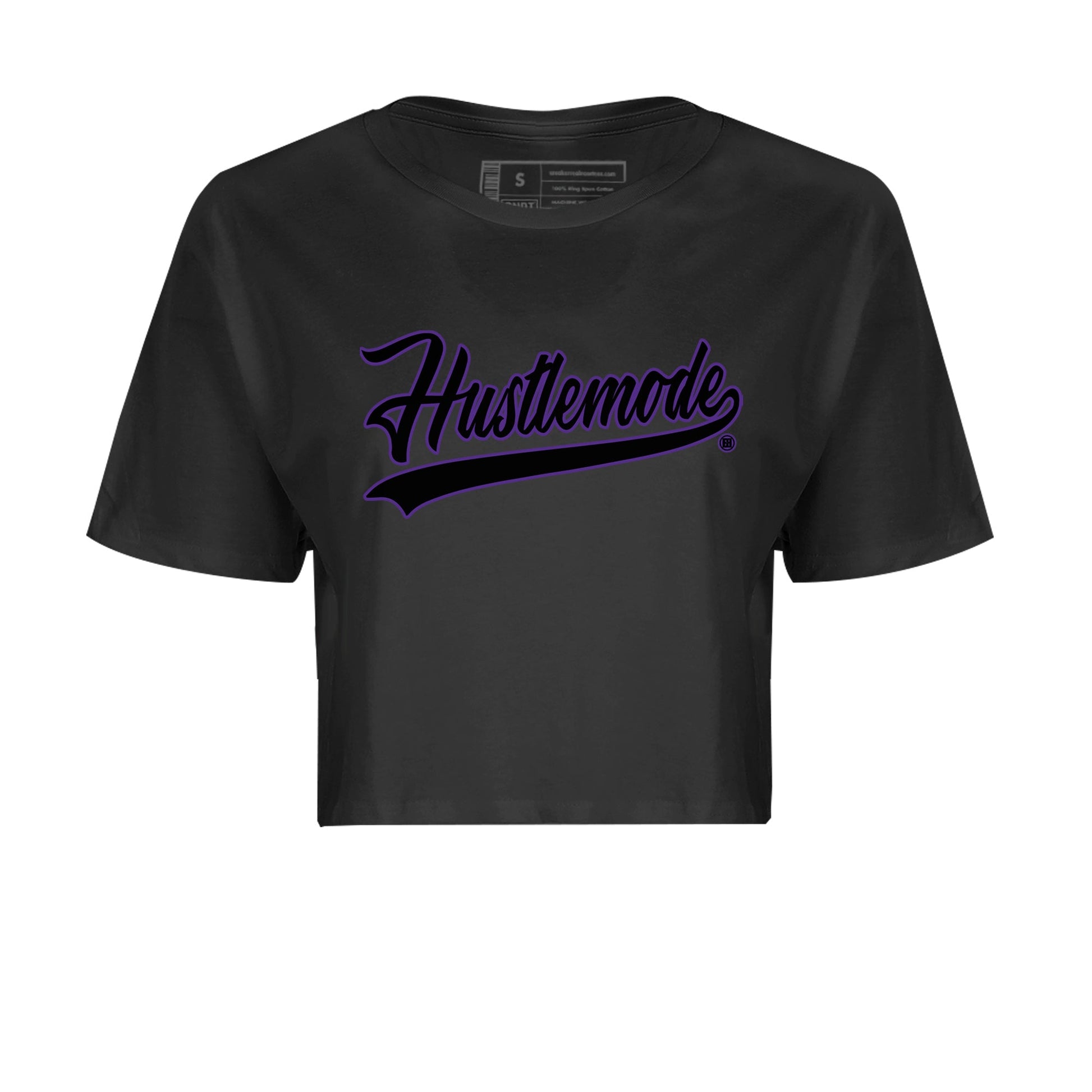 Air Jordan 12 Field Purple Sneaker Match Tees Hustle Mode Sneaker Tees Jordan Jordan 12 Lakers Sneaker Release Tees Women's Shirts Black 2