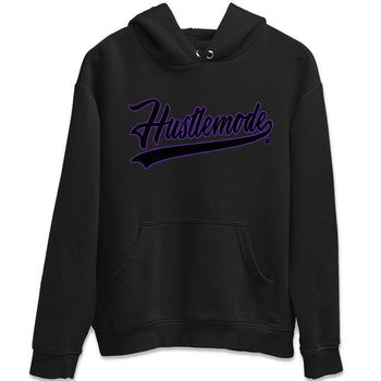 Air Jordan 12 Field Purple Sneaker Match Tees Hustle Mode Sneaker Tees Jordan Jordan 12 Lakers Sneaker Release Tees Unisex Shirts Black 2