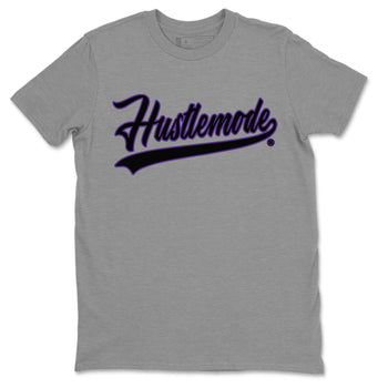 Air Jordan 12 Field Purple Sneaker Match Tees Hustle Mode Sneaker Tees Jordan Jordan 12 Lakers Sneaker Release Tees Unisex Shirts Heather Grey 2