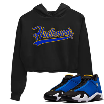 Air Jordan 14 Laney Sneaker Match Tees Hustle Mode Sneaker Tees Jordan 14 Laney Sneaker Release Tees Women's Shirts Black 1