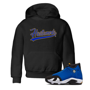 Air Jordan 14 Laney Sneaker Match Tees Hustle Mode Sneaker Tees Jordan 14 Laney Sneaker Release Tees Kids Shirts Black 1