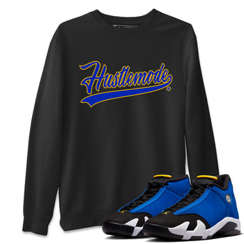 Air Jordan 14 Laney Sneaker Match Tees Hustle Mode Sneaker Tees Jordan 14 Laney Sneaker Release Tees Unisex Shirts Black 1