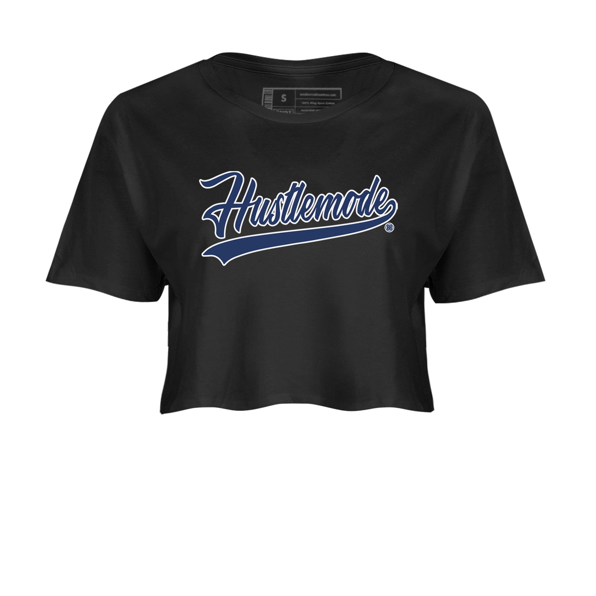 Air Jordan 3 Midnight Navy shirt to match jordans Hustle Mode sneaker tees AJ3 Midnight Navy SNRT Sneaker T Shirt  Black 2 crop length shirt