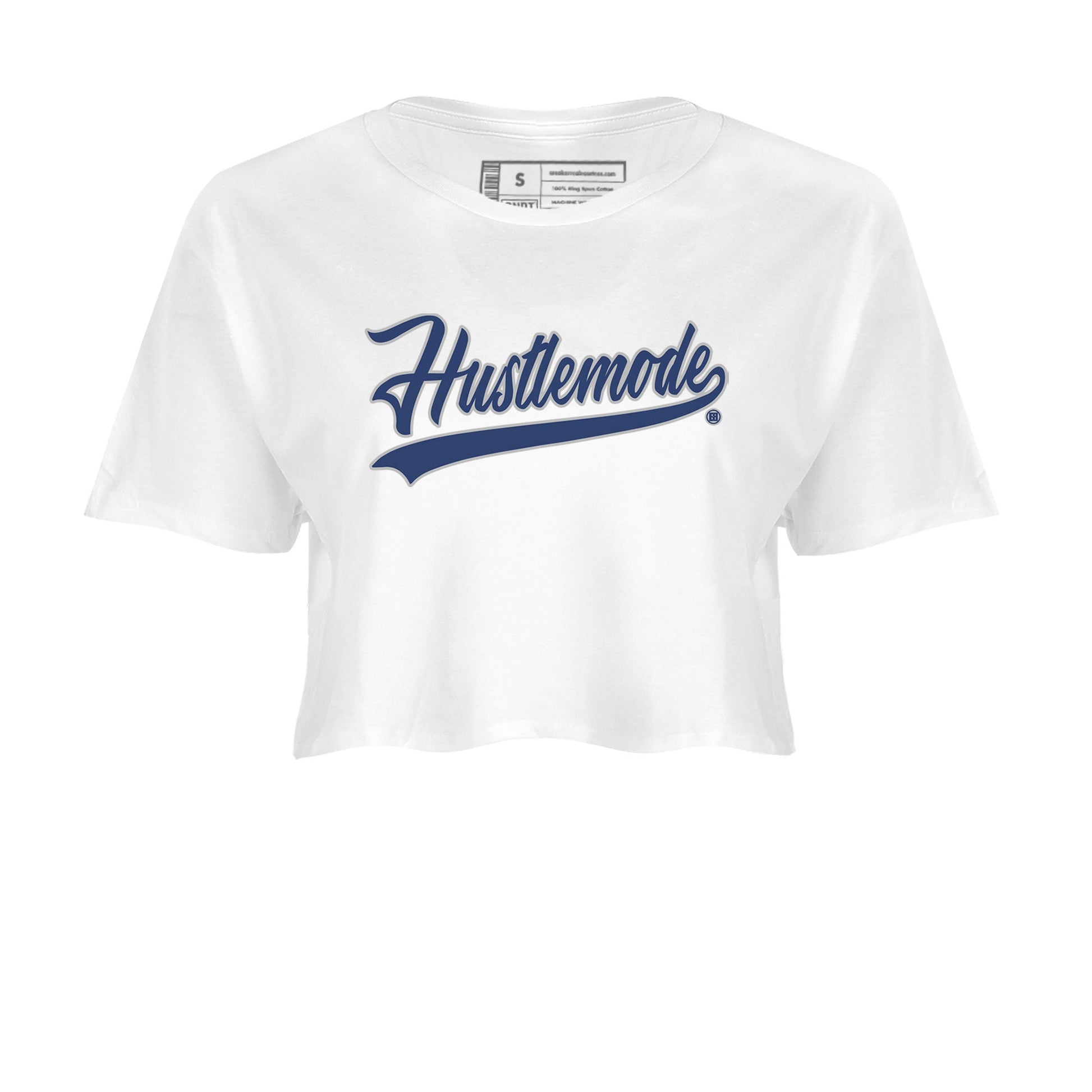 Air Jordan 3 Midnight Navy shirt to match jordans Hustle Mode sneaker tees AJ3 Midnight Navy SNRT Sneaker T Shirt  White 2 crop length shirt
