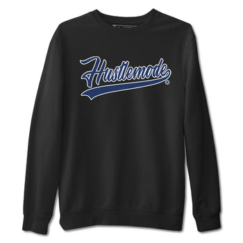 Air Jordan 3 Midnight Navy shirt to match jordans Hustle Mode sneaker tees 3s Midnight Navy SNRT Sneaker T Shirt  unisex cotton Black 2 crew neck shirt
