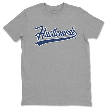 Air Jordan 3 Midnight Navy shirt to match jordans Hustle Mode sneaker tees 3s Midnight Navy SNRT Sneaker T Shirt  unisex cotton Heather Grey 2 crew neck shirt
