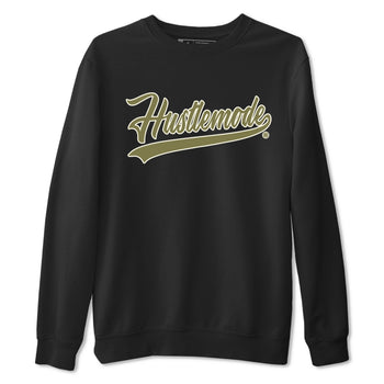 Air Jordan 4 Medium Olive shirt to match jordans Hustle Mode sneaker tees Jordan 4 Retro Medium Olive SNRT Sneaker Tees Sneaker Matching Clothing Brand Unisex Sneaker Tee Black 2 T-Shirt
