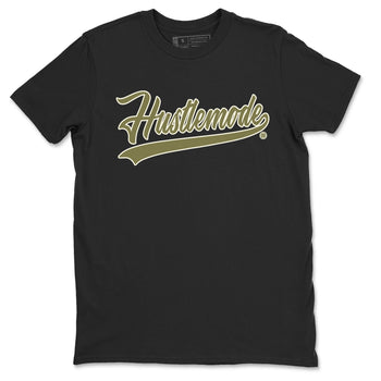 Air Jordan 4 Medium Olive shirt to match jordans Hustle Mode sneaker tees Jordan 4 Retro Medium Olive SNRT Sneaker Tees Sneaker Matching Clothing Brand Unisex Sneaker Tee Black 2 T-Shirt