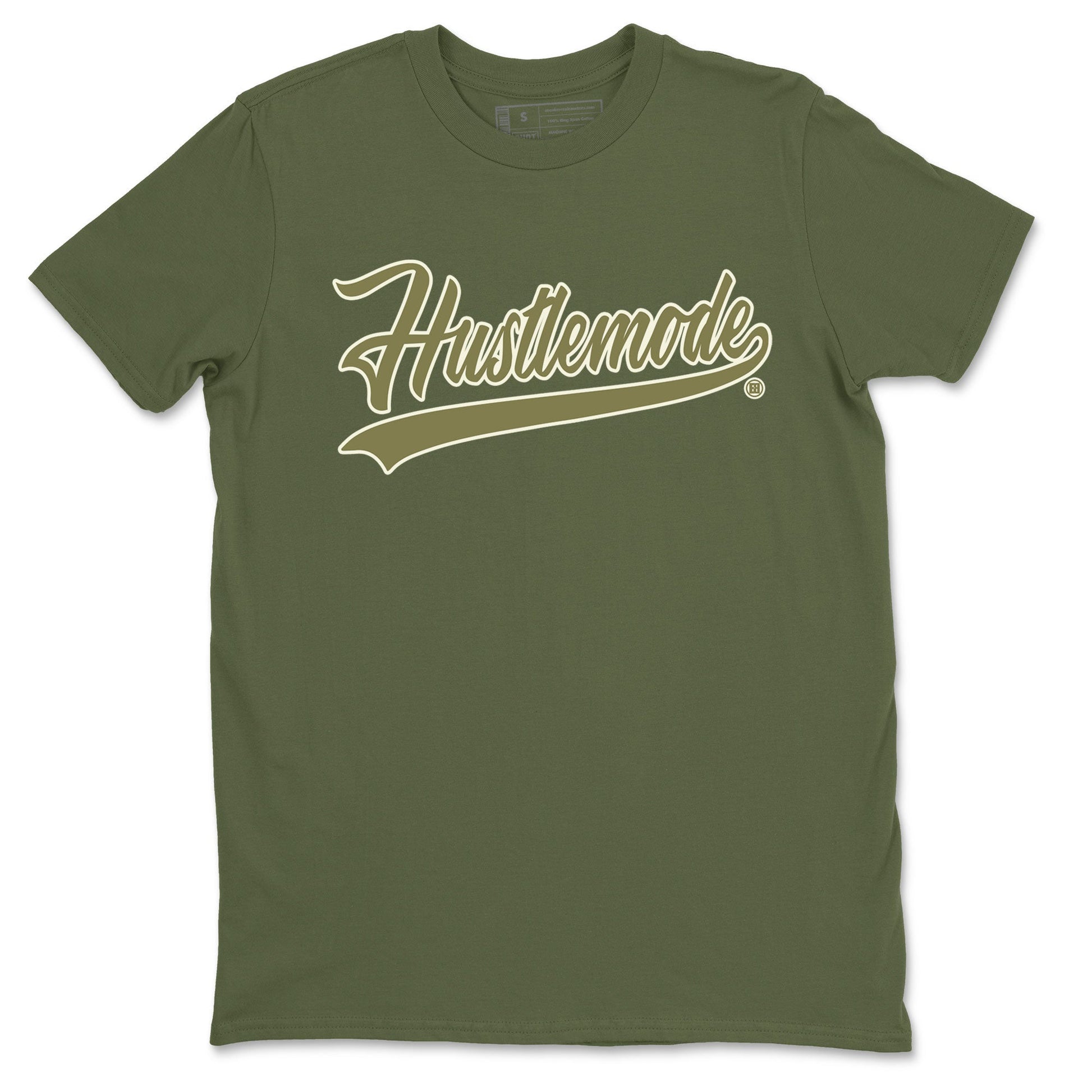Air Jordan 4 Medium Olive shirt to match jordans Hustle Mode sneaker tees Jordan 4 Retro Medium Olive SNRT Sneaker Tees Sneaker Matching Clothing Brand Unisex Sneaker Tee Military Green 2 T-Shirt