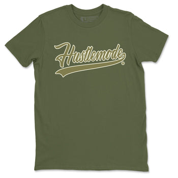 Air Jordan 4 Medium Olive shirt to match jordans Hustle Mode sneaker tees Jordan 4 Retro Medium Olive SNRT Sneaker Tees Sneaker Matching Clothing Brand Unisex Sneaker Tee Military Green 2 T-Shirt