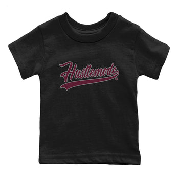 Air Jordan 5 Burgundy Sneaker Match Tees Hustle Mode Sneaker Tees Jordan 5 Burgundy Sneaker Release Tees Kids Shirts Black 2