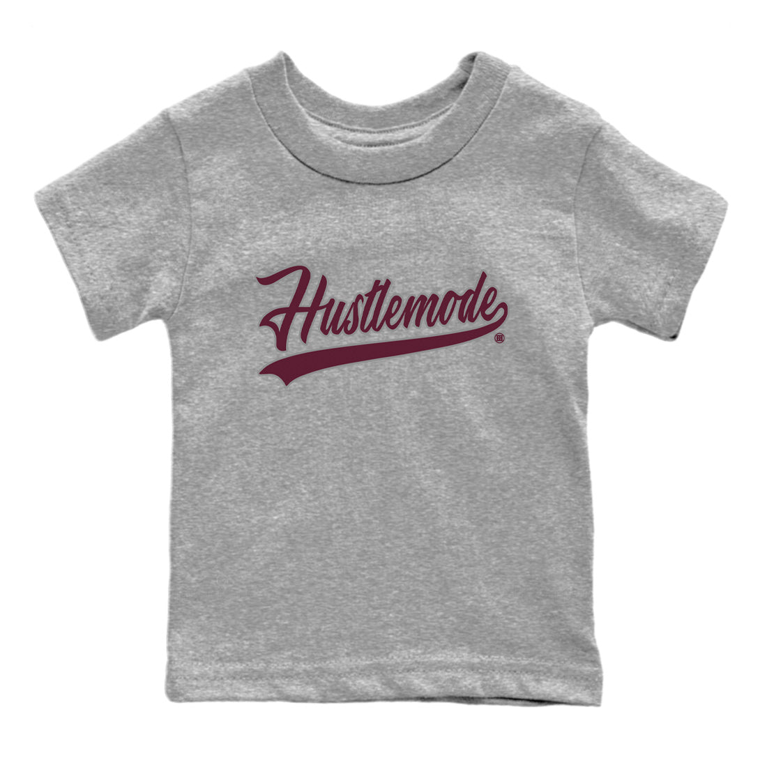 Air Jordan 5 Burgundy Sneaker Match Tees Hustle Mode Sneaker Tees Jordan 5 Burgundy Sneaker Release Tees Kids Shirts Heather Grey 2