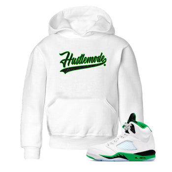 5s Lucky Green shirt to match jordans Hustle Mode sneaker tees Air Jordan 5 Retro Lucky Green SNRT sneaker release tees baby toddler White 1 cotton Shirt