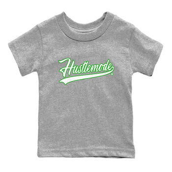 5s Lucky Green shirt to match jordans Hustle Mode sneaker tees Air Jordan 5 Retro Lucky Green SNRT sneaker release tees baby toddler Heather Grey 2 cotton Shirt
