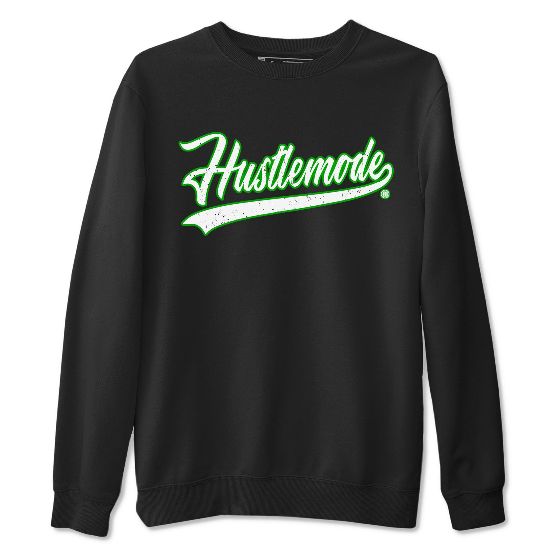 5s Lucky Green shirt to match jordans Hustle Mode sneaker tees Air Jordan 5 Retro Lucky Green SNRT Sneaker Release Tees unisex cotton Black 2 crew neck shirt