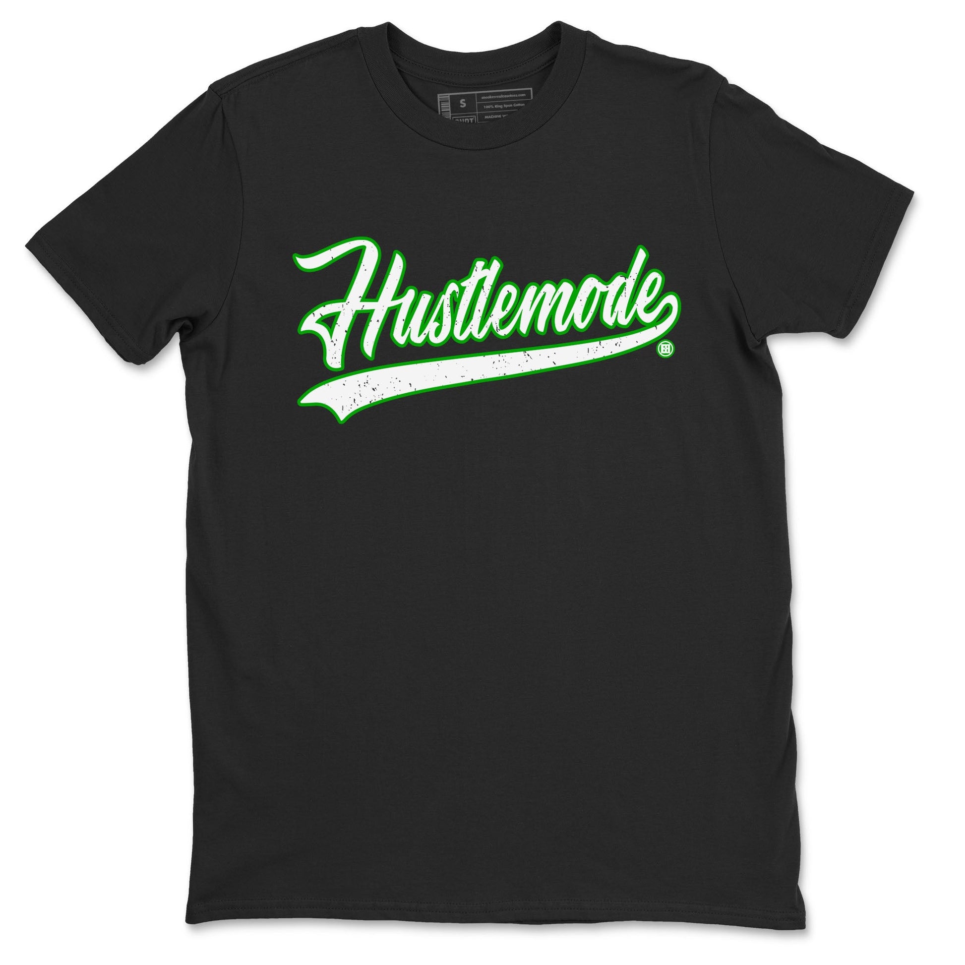 5s Lucky Green shirt to match jordans Hustle Mode sneaker tees Air Jordan 5 Retro Lucky Green SNRT Sneaker Release Tees unisex cotton Black 2 crew neck shirt