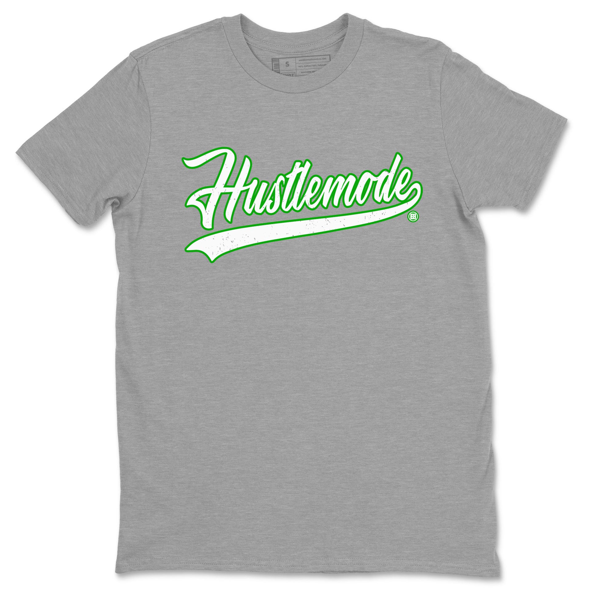 5s Lucky Green shirt to match jordans Hustle Mode sneaker tees Air Jordan 5 Retro Lucky Green SNRT Sneaker Release Tees unisex cotton Heather Grey 2 crew neck shirt