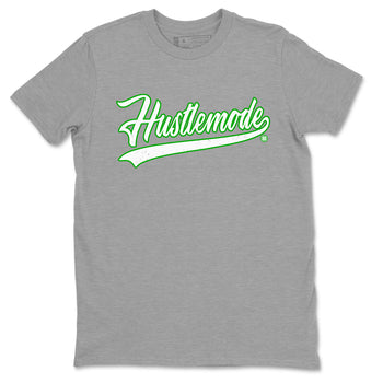 5s Lucky Green shirt to match jordans Hustle Mode sneaker tees Air Jordan 5 Retro Lucky Green SNRT Sneaker Release Tees unisex cotton Heather Grey 2 crew neck shirt