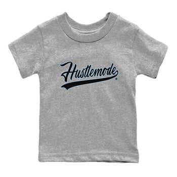 Jordan 7 Chambray T-Shirt Hustle Mode Sneaker Tees Air Jordan 7 Chambray Sneaker Release Tees Kids Shirts Heather Grey 2