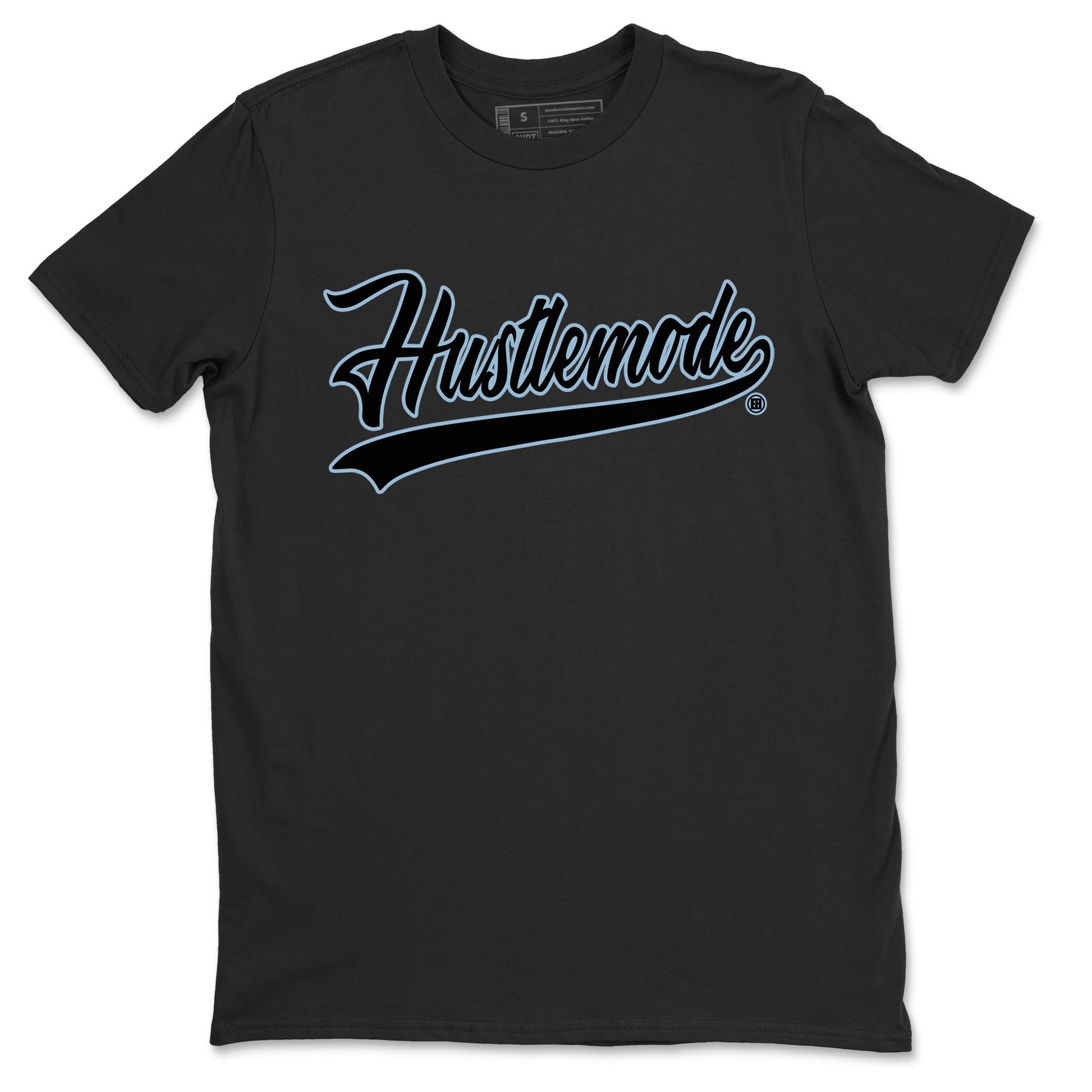 Jordan 7 Chambray T-Shirt Hustle Mode Sneaker Tees Air Jordan 7 Chambray Sneaker Release Tees Unisex Shirts Black 2