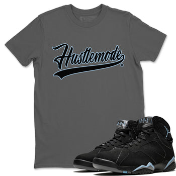 Jordan 7 Chambray T-Shirt Hustle Mode Sneaker Tees Air Jordan 7 Chambray Sneaker Release Tees Unisex Shirts Cool Grey 1