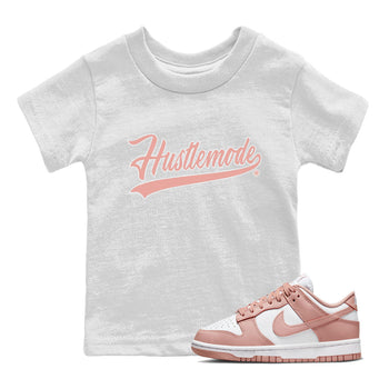 Dunk Low WMNS Rose Whisper shirt to match jordans Hustle Mode sneaker tees Dunk Rose Whisper SNRT Sneaker Release Tees Baby Toddler Kids White 1 T-Shirt