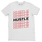 Jordan 1 Heritage Sneaker Match Tees Hustle Typo Sneaker Tees Jordan 1 Heritage Sneaker Release Tees Unisex Shirts