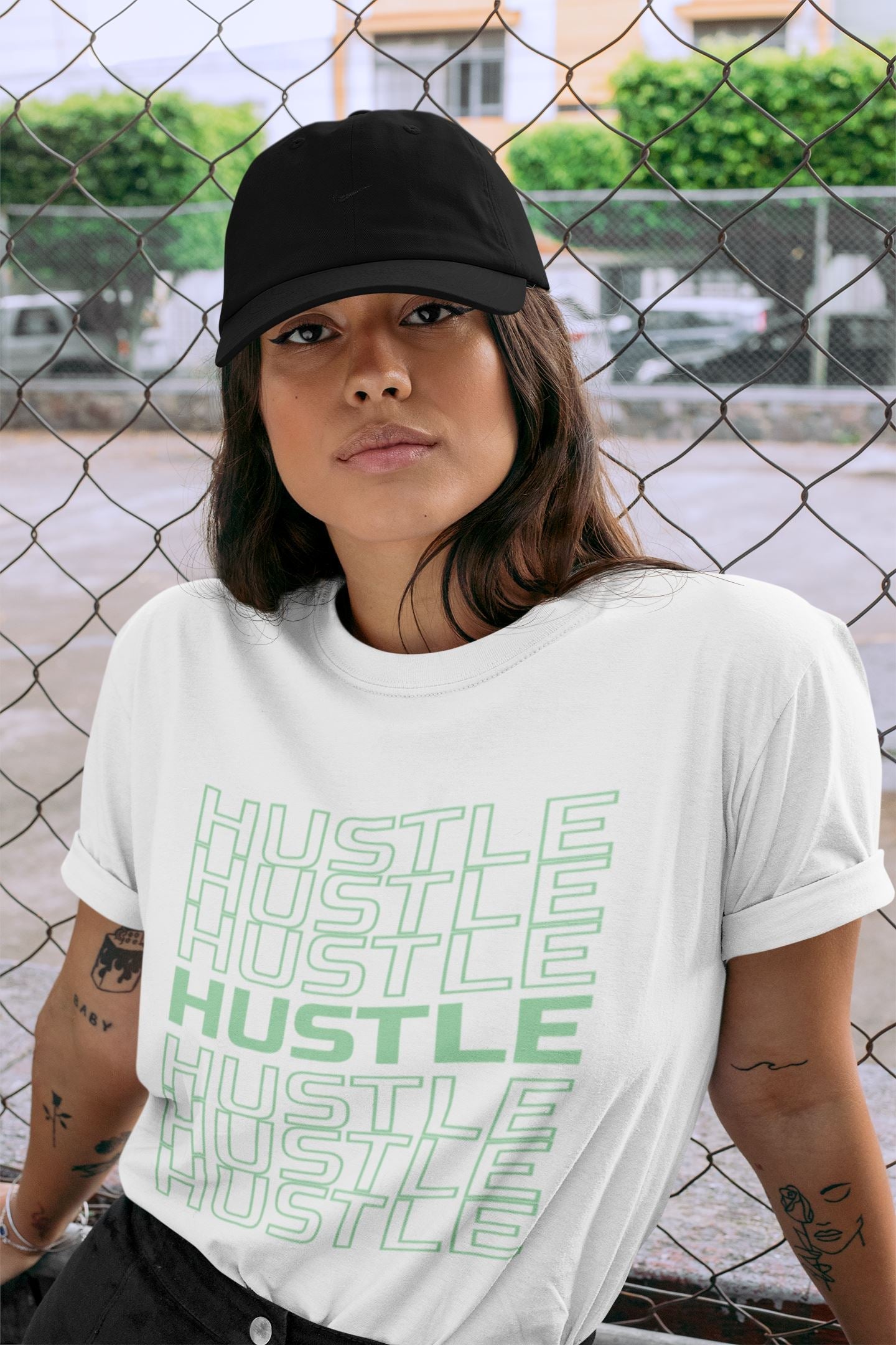 Jordan 6 Mint Foam Sneaker Match Tees Hustle Typo Sneaker Tees Jordan 6 Mint Foam Sneaker Release Tees Unisex Shirts