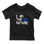 AJ1 Retro Royal Reimagined shirt to match jordans I Am The Future sneaker tees Air Jordan 1 Royal Reimagined SNRT Sneaker Tees Casual Crew Neck T-Shirt Baby Toddler Black 2 T-Shirt