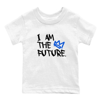 AJ1 Retro Royal Reimagined shirt to match jordans I Am The Future sneaker tees Air Jordan 1 Royal Reimagined SNRT Sneaker Tees Casual Crew Neck T-Shirt Baby Toddler White 2 T-Shirt