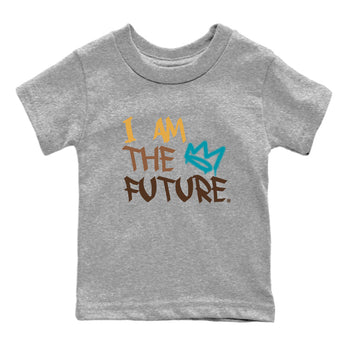 Air Jordan 4 GS Cacao Wow shirt to match jordans I Am The Future sneaker tees Air Jordan 4 Cacao Wow SNRT Sneaker Release Tees Baby Toddler Heather Grey 2 T-Shirt