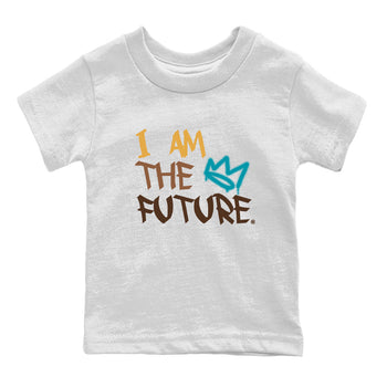 Air Jordan 4 GS Cacao Wow shirt to match jordans I Am The Future sneaker tees Air Jordan 4 Cacao Wow SNRT Sneaker Release Tees Baby Toddler White 2 T-Shirt