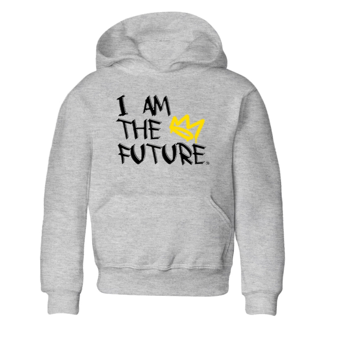 Air Jordan 4 Thunder Sneaker Match Tees I Am The Future Sneaker Tees Air Jordan 4 Retro Thunder Sneaker Release Tees Kids Shirts Heather Grey 2