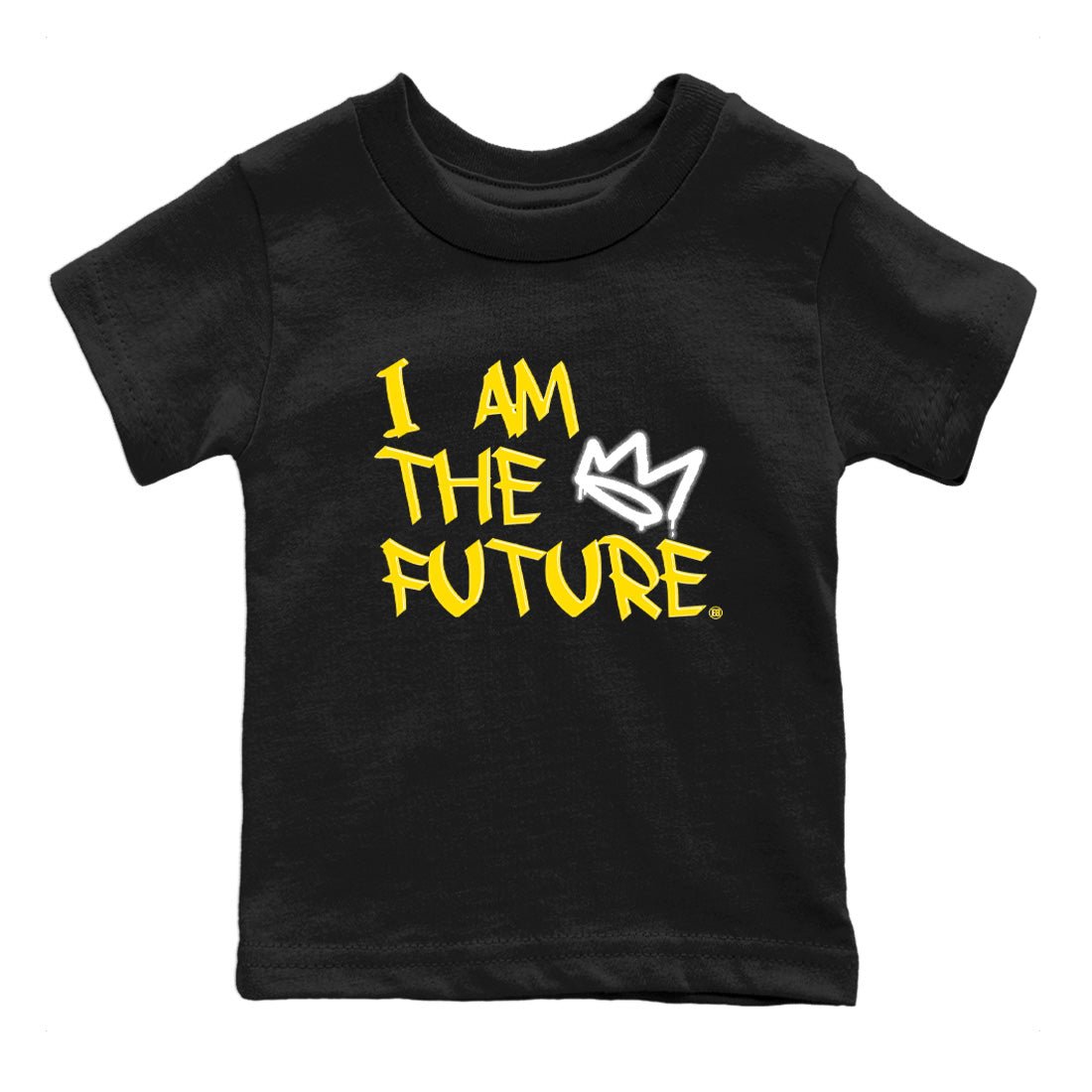 Air Jordan 4 Thunder Sneaker Match Tees I Am The Future Sneaker Tees Air Jordan 4 Retro Thunder Sneaker Release Tees Kids Shirts Black 2