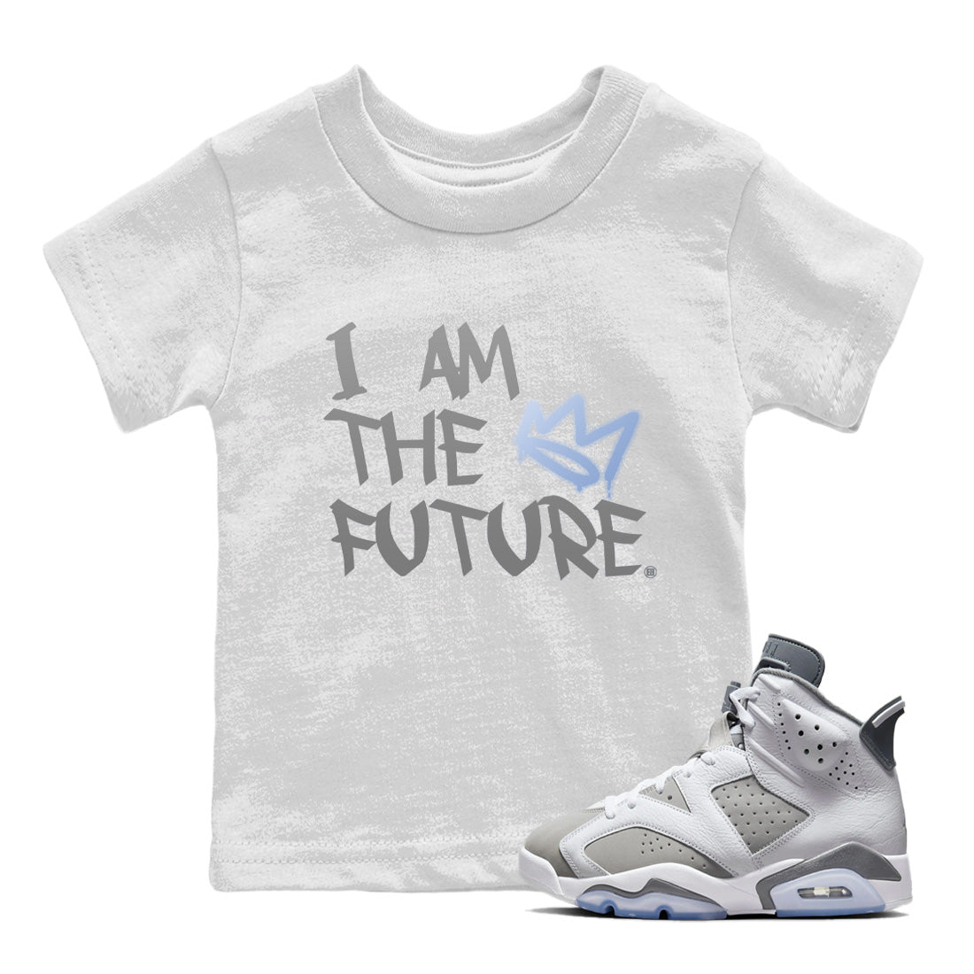 Jordan 6 Cool Grey Sneaker Match Tees I Am The Future Sneaker Tees Jordan 6 Cool Grey Sneaker Release Tees Kids Shirts