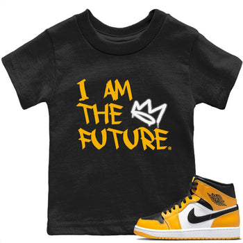 Jordan 1 Yellow Toe Sneaker Match Tees I Am The Future Sneaker Tees Jordan 1 Yellow Toe Sneaker Release Tees Kids Shirts
