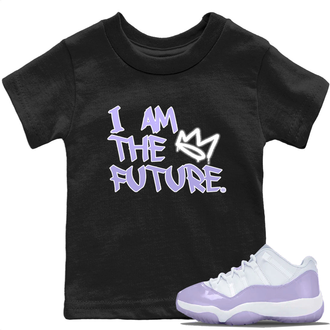 Jordan 11 Pure Violet Sneaker Match Tees I Am The Future Sneaker Tees Jordan 11 Pure Violet Sneaker Release Tees Kids Shirts