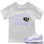 Jordan 11 Pure Violet Sneaker Match Tees I Am The Future Sneaker Tees Jordan 11 Pure Violet Sneaker Release Tees Kids Shirts