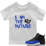 Jordan 12 Hyper Royal Sneaker Match Tees I Am The Future Sneaker Tees Jordan 12 Hyper Royal Sneaker Release Tees Kids Shirts