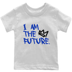 Jordan 12 Hyper Royal Sneaker Match Tees I Am The Future Sneaker Tees Jordan 12 Hyper Royal Sneaker Release Tees Kids Shirts