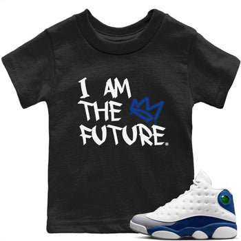Jordan 13 French Blue Sneaker Match Tees I Am The Future Sneaker Tees Jordan 13 French Blue Sneaker Release Tees Kids Shirts