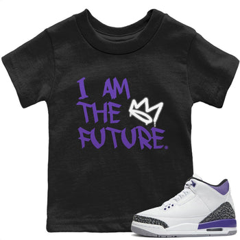 Jordan 3 Dark Iris Sneaker Match Tees I Am The Future Sneaker Tees Jordan 3 Dark Iris Sneaker Release Tees Kids Shirts