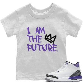 Jordan 3 Dark Iris Sneaker Match Tees I Am The Future Sneaker Tees Jordan 3 Dark Iris Sneaker Release Tees Kids Shirts