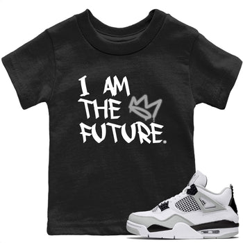 Jordan 4 Military Black Sneaker Match Tees I Am The Future Sneaker Tees Jordan 4 Military Black Sneaker Release Tees Kids Shirts