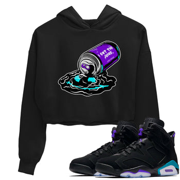 Air Jordan 6 Aqua shirt to match jordans I Got The Juice sneaker tees Jordan 6 Retro Aqua SNRT Sneaker Tees Black 1 Crop T-Shirt
