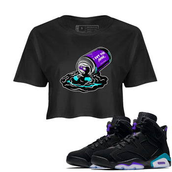 Air Jordan 6 Aqua shirt to match jordans I Got The Juice sneaker tees Jordan 6 Retro Aqua SNRT Sneaker Tees Black 1 Crop T-Shirt