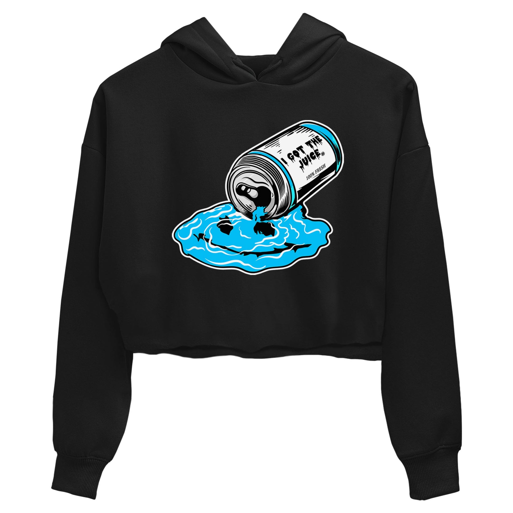 9s Powder Blue shirt to match jordans I Got The Juice sneaker tees Air Jordan 9 Powder Blue SNRT Sneaker Release Tees Black 2 crop length shirt