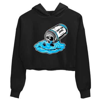 9s Powder Blue shirt to match jordans I Got The Juice sneaker tees Air Jordan 9 Powder Blue SNRT Sneaker Release Tees Black 2 crop length shirt